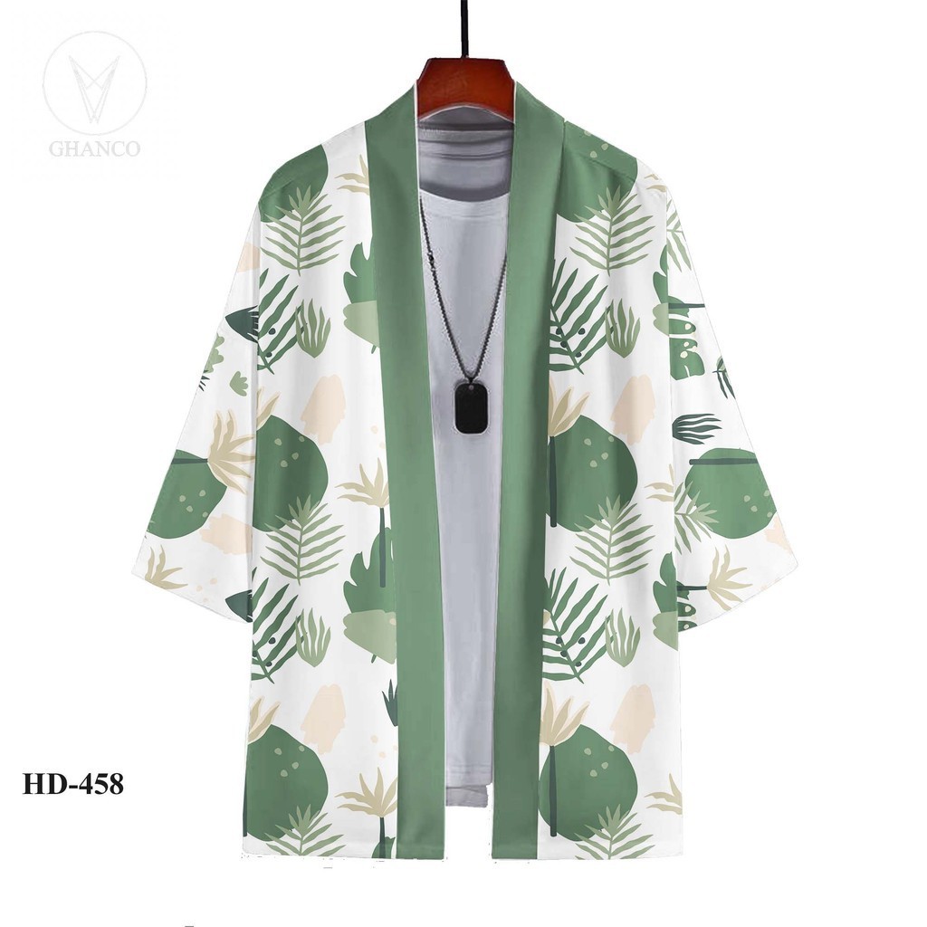 Outer kimono wanita pria outer blazer motif korean dan jepang