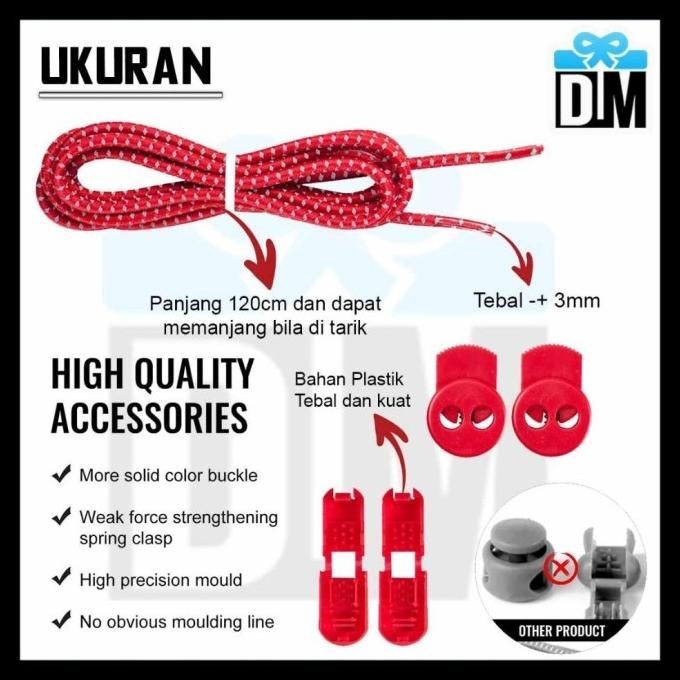 Big Tali Sepatu Boa Lari Badminton Tekan Tombol Mirip Boa Murah