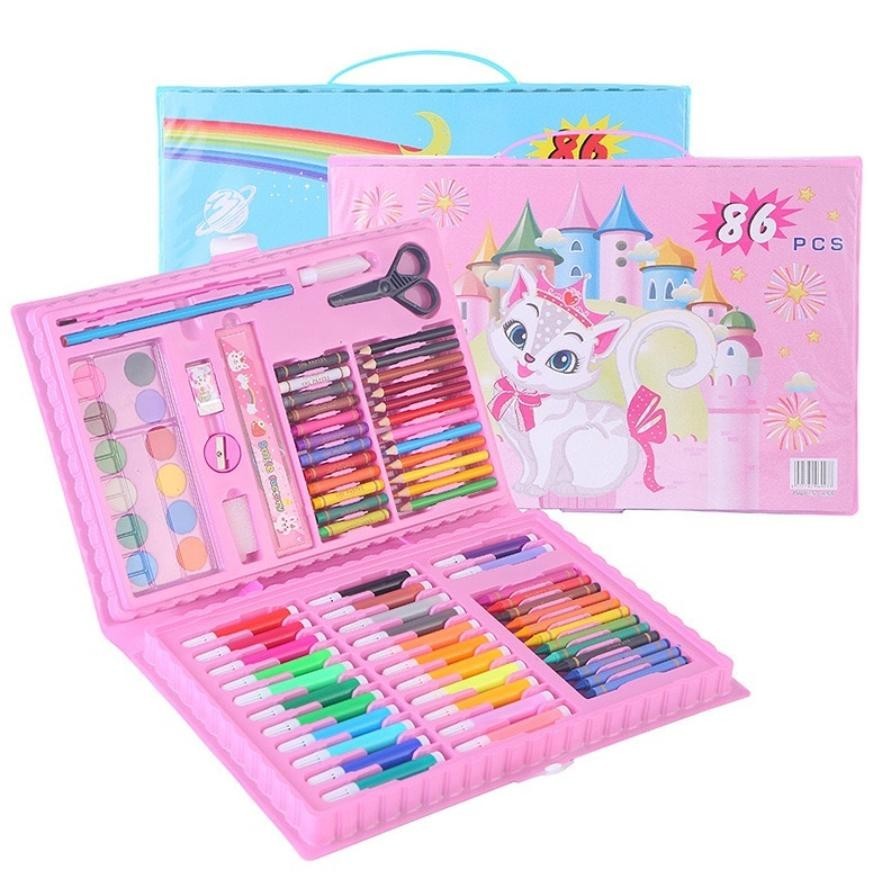 

Sale! Krayon Crayon Set Anak Anak Isi 86 Pcs Alat Menggambar Mewarnai Viral Mega Sale