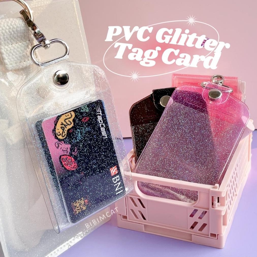 

Sr-32 Pvc Glitter Tag Card / Gantungan Tas Kartu Id Card Holder Terlaris