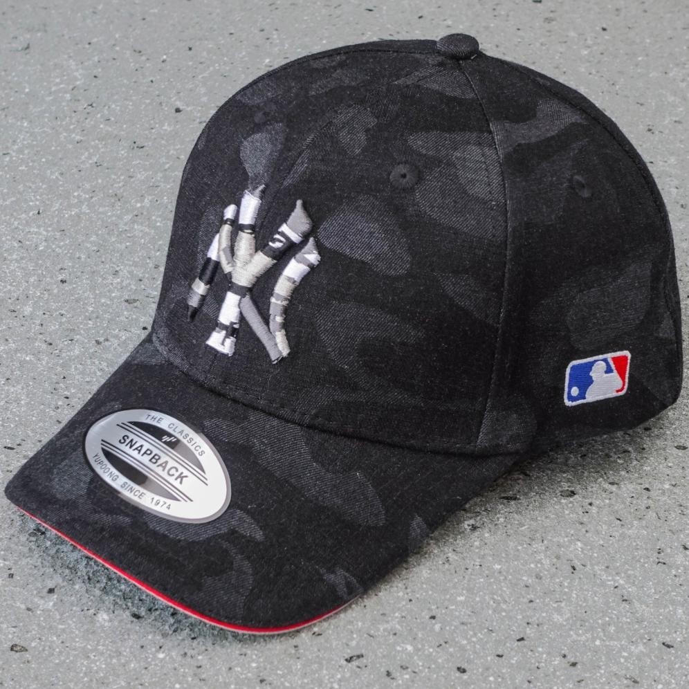 ORIGINAL Topi NY MLB Baseball Pria Motif Corak import Mirror ORI lea
