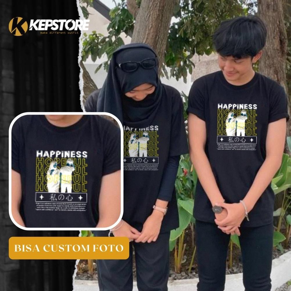 Limited Kaos Negatif Foto Streetwear Couple Pacar Baju Custom Tshirt Combed 24S