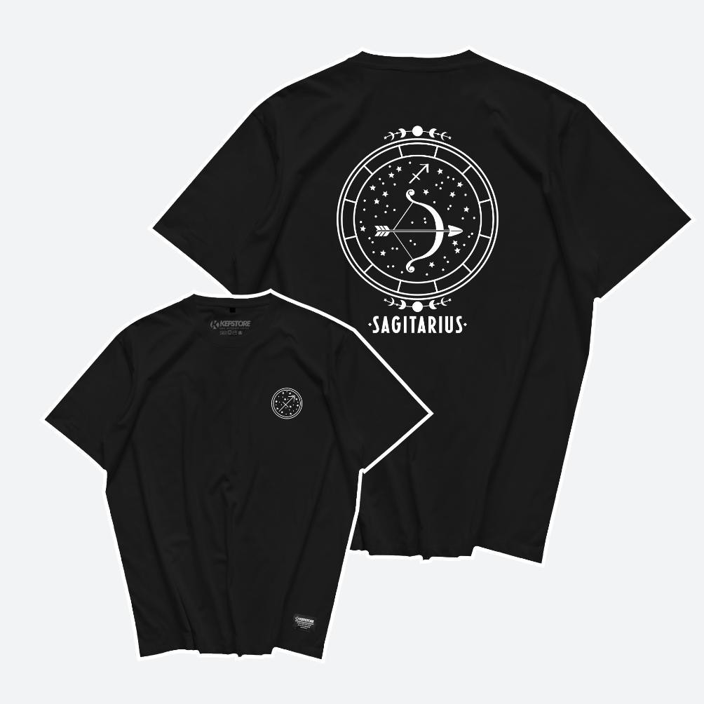 Terlaris Kaos Zodiak Sagitarius Baju Zodiak Tshirt Combed 24S