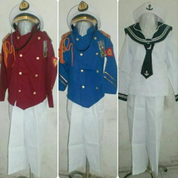 dfg-88 Baju Seragam Anak Karnaval Akademi Militer Polisi AL Berkualitas