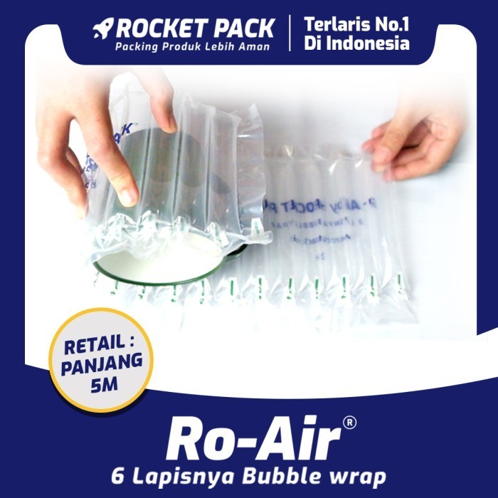 

BRG BARU RO-AIR by ROCKET PACK/ alternatif bubble wrap (Harga per 5 Meter)