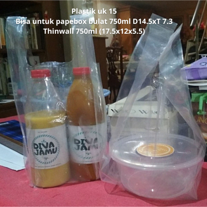 

MURAH Kantong Plastik PE Kresek Bening Cap Kuda Perkasa Ukuran 17 24 28 35 40