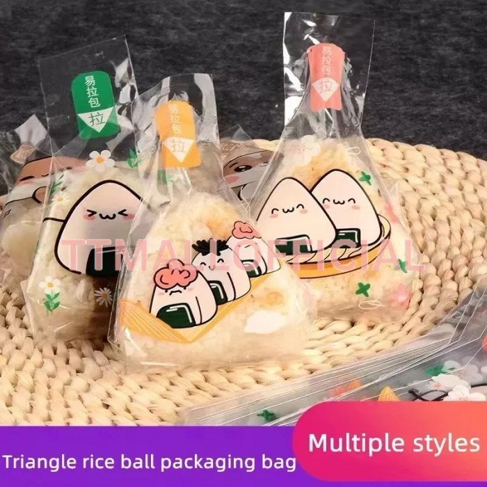 

SALE TT-Plastik Segitiga Bungkus Nasi Onigiri OPP Kimbab Sushi Onigir