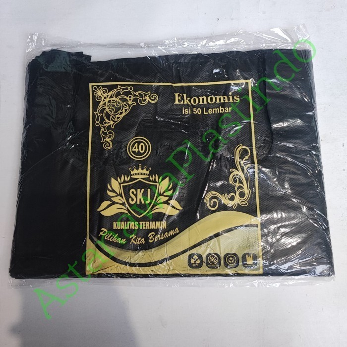 

HRG DISKON Plastik Kantong SKJ ekonomis ukuran 40 kresek eko hitam 40x60 cm murah