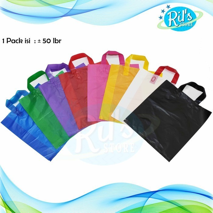 

JUAL Kantong Plastik Softhandle 45x51 isi 50Lembar - Shopping Bag Polos