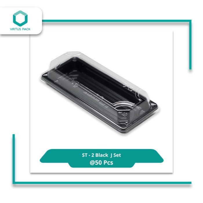 

HARGA DISKON Virtuspack / Mika Sushi / Sushi Tray / ST-2 Black J Set / 50 pcs