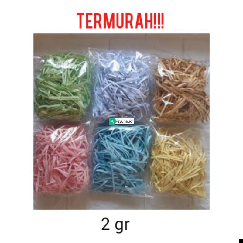 

ORIGINAL Kertas Serut Cacah Potongan Shredder untuk Tambahan Packing Parcel 2gr