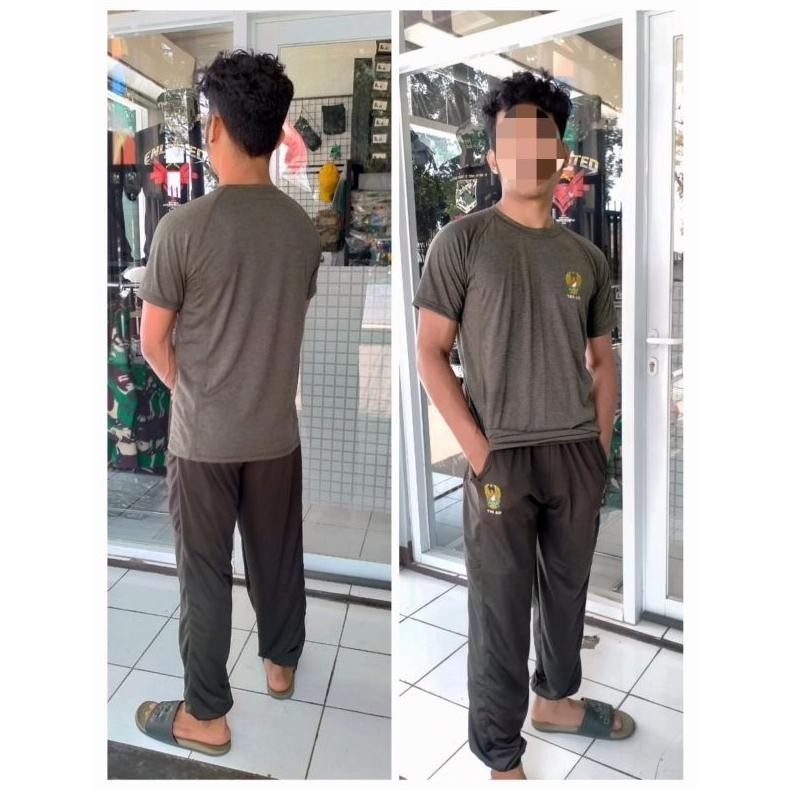 Promo TRAINING TNI AD/TRAINING TNI AD TERBARU/LENGAN PENDEK/TRENING