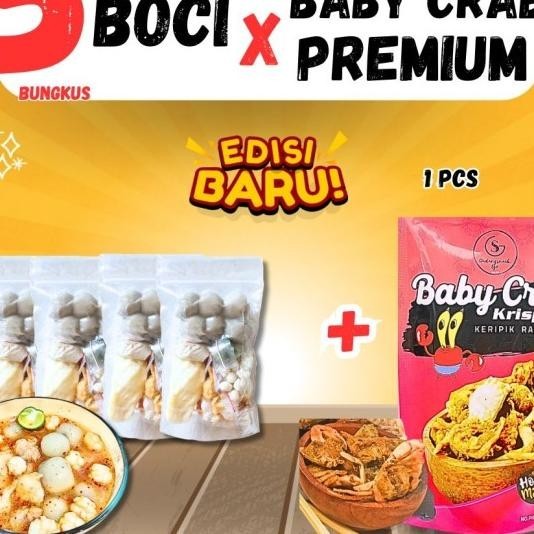 

Bundling Hemat 5 Bungkus Baso Aci X 70Gr Baby Crab