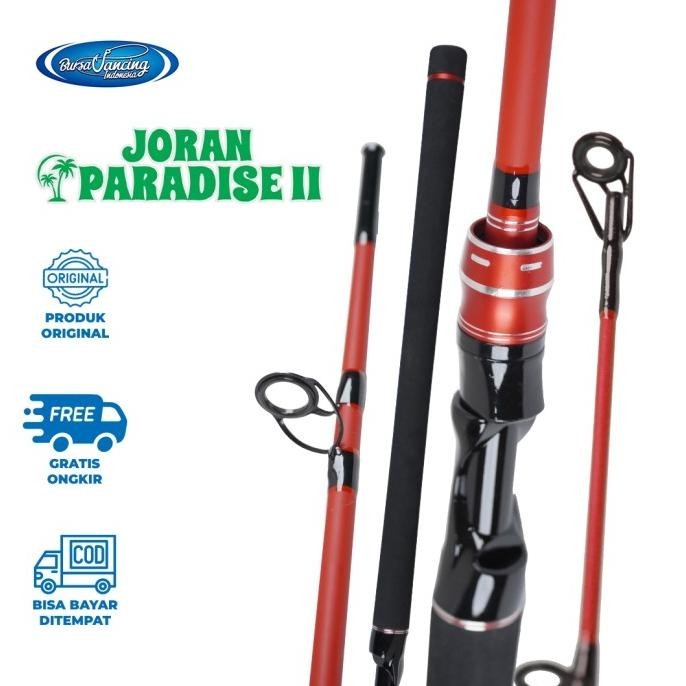 Joran Tornado Paradise II Fiber Solid Full Eva Garansi 1 Tahun .,