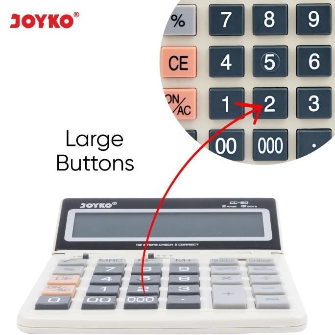 

Calculator Kalkulator Joyko CC-50 16 Digits H24S