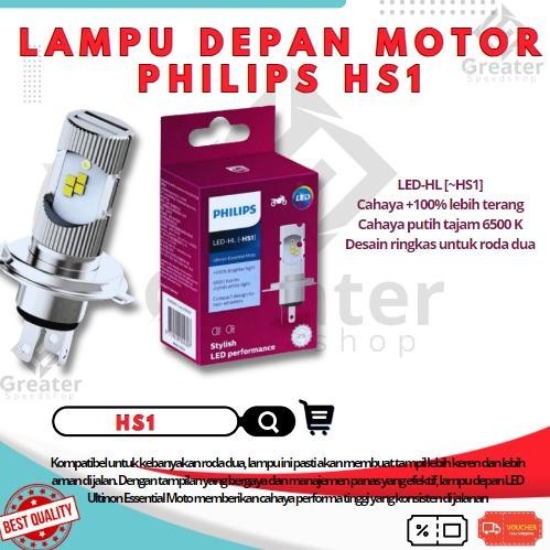 Bisa COD Lampu Depan Motor LED HS1 PHILIPS 2 Sisi LED-HL M5 HS1 ORIGINAL 100% Terlaris