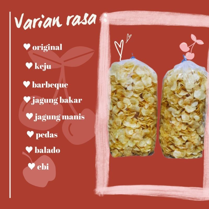 

KERIPIK KENTANG 1 BAL KILOAN / KEJU / JAGUNG BAKAR jajanan grosir supplier