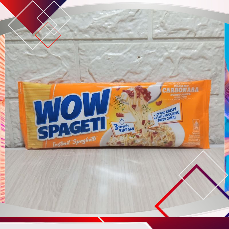 

Wow Spageti Creamy Carbonara 88gr .