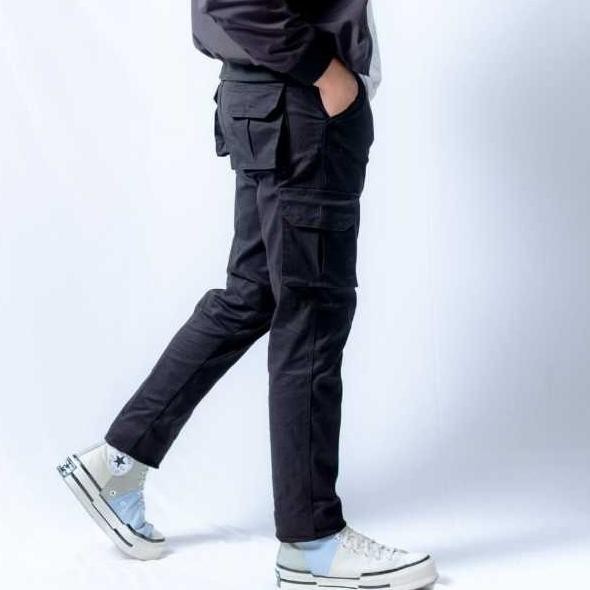 Celana Cardinal Panjang Pria Long Pants Cargo Cargo Hitam