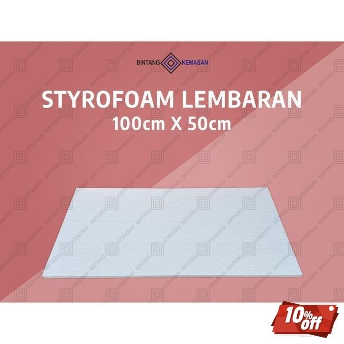 

Extra Styrofoam Lembaran 100 X 50 X 2Cm Lembaran Packing Lembaran Dekorasi Papan Styrofoam / Ekspedisi Promo Hemat