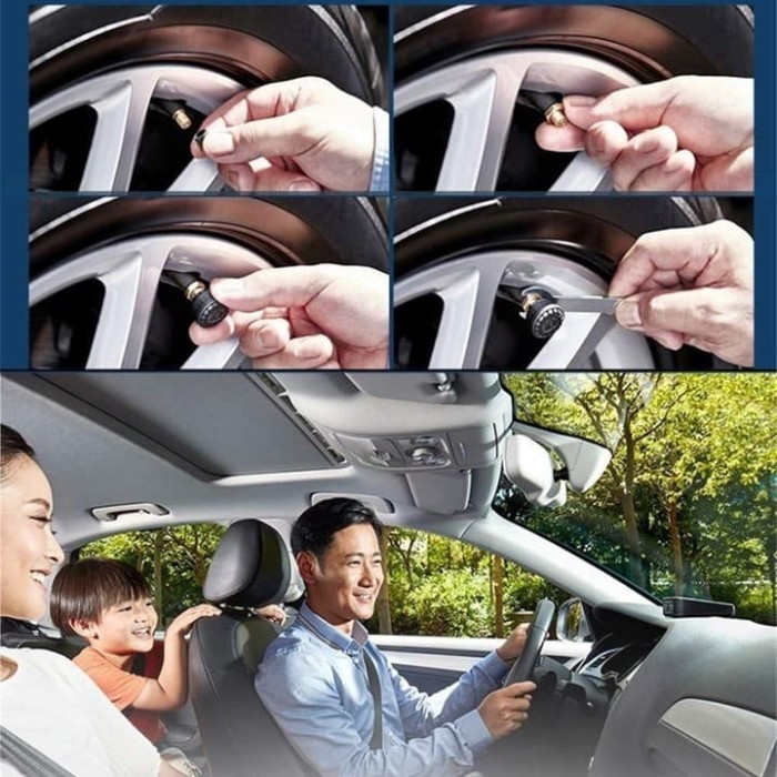 NEW SERIES WIRELESS TPMS TIRE PRESSURE MONITOR PENGUKUR TEKANAN ANGIN BAN MOBIL ORIGINAL QUALITY