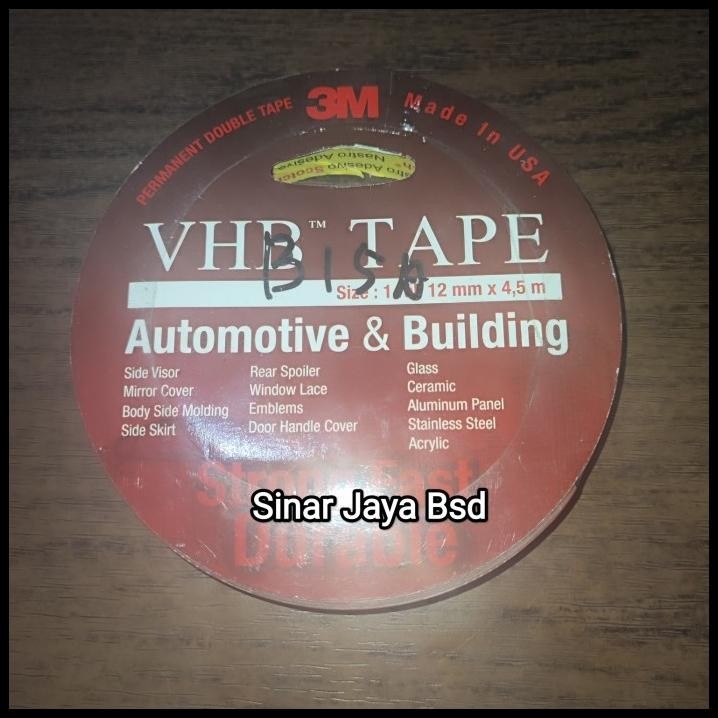 

DISKON DOUBLE TAPE 3M VHB TAPE STRONG FAST DURABLE ASLI ORI 100% !!!!!