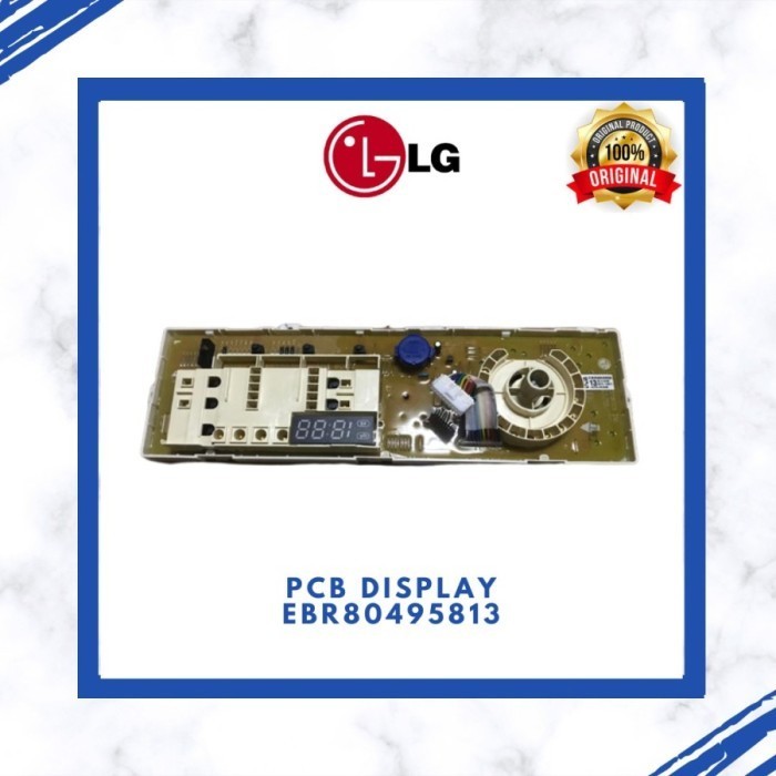 PCB MODUL DISPLAY MESIN CUCI LG EBR80495813 WD-M1070D6 ORIGINAL