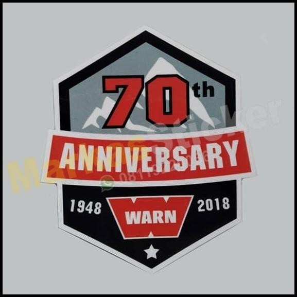 

TERMURAH STIKER WARN 70TH ANNIVERSARY !