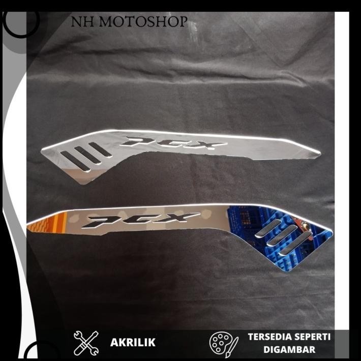 TERMURAH COVER GARNISH SAMPING PCX 160 AKSESORIS MOTOR PCX 160 SIDE DECK PAD 