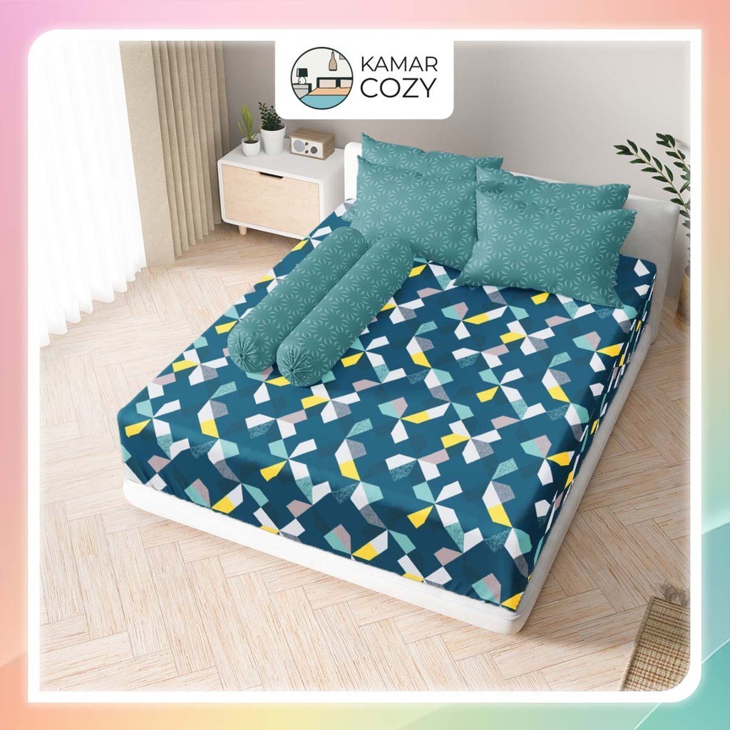 Sprei Kintakun Set Fitted 160x200 / 180x200 B4 Amadea Queen / King Bantal 4 guling 2 Dluxe Aesthetic