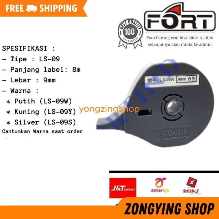 

SINTE BIOVIN LABEL MESIN PRINTER LS09W LETTERING MACHINE MARKER TUBE ZONGYING SHOP KUALITAS TERBAIK