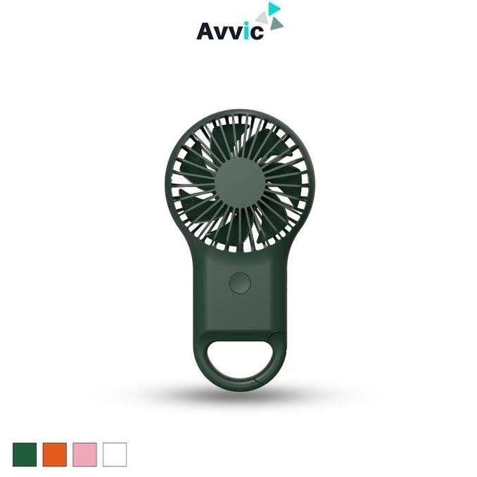 AVVIC Roku Mini Fan Kipas Angin Mini Portable RGB Light Rechargeable