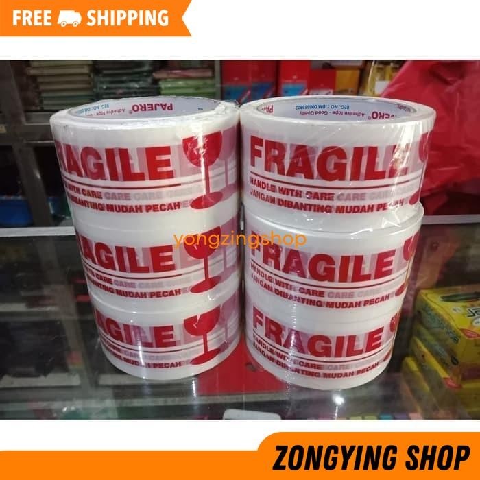 

SINTE ISOLASI LAKBAN PAJERO FRAGILE PECAH BELAH SOLASI PLAKBAN TAPE ZONGYING SHOP TERJAMIN BEST