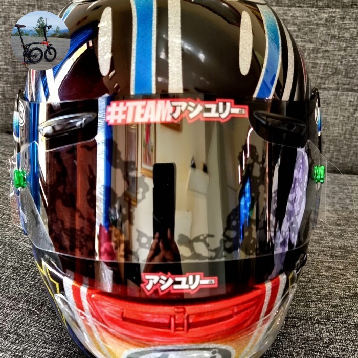 ARAI SIGNET RR REPAINT RAPIH NAKANO SPACE FULL GLITTER ( BLINK BLINK )