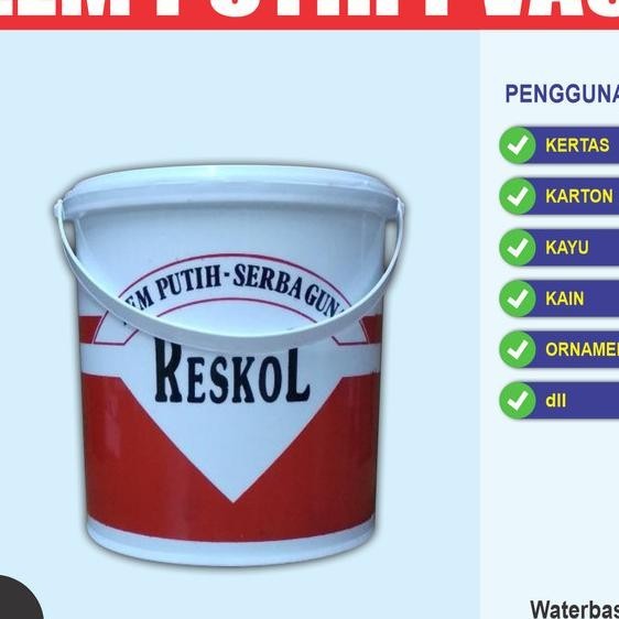 

Lem Kayu Kertas Reskol 4 Kg