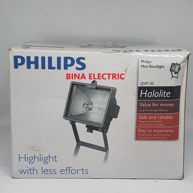 Sukaca - Kap Lampu Sorot Philips Qvf135 Halolite 500W Rumah Lampu Sorot Philips