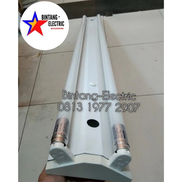 Sukaca - Kap Lampu V / Kap V Lampu Tl 2X36 Watt Lokal Komplit Lampu Led