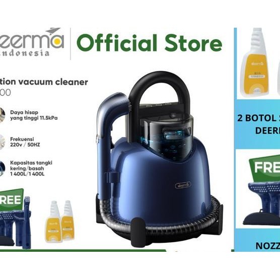 Deerma By200 Suction Vacuum Cleaner Vacuum Sofa Dan Kasur - New Brush