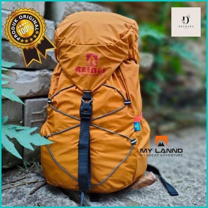 OUTDOOR Tas Gunung Lipat Hiking Camping Waterproof Backpack 25L Hitam