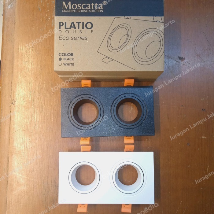 Sukaca - Kap Downlight Mr16 2 Gang Moscatta Platio / Kap Lampu Mr16 2Gang