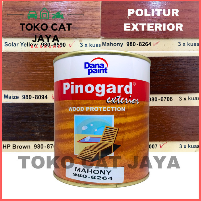 Produk PINOGARD CAT KAYU Exterior POLITUR / Pelitur / Plitur VERNIS 1 Liter