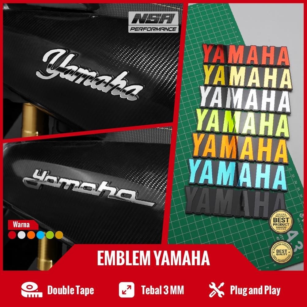 Viral Nsa 2Pcs Emblem Yamaha Logo Yamaha Sticker Yamaha Emblem Yamaha Nmax Mio Xride Aksesoris Motor