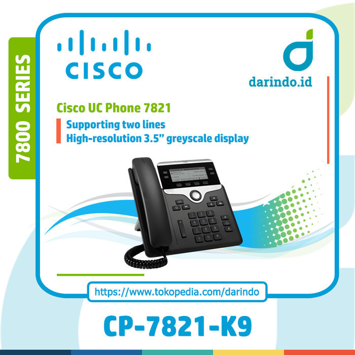 {SyaneShop} Cisco IP Phone 7800 Series [CP-7821-K9] - Tanpa SNTC Limited