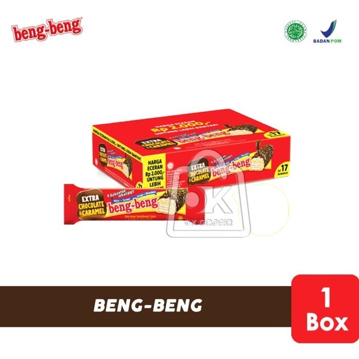 

LIMITED EDITION Wafer Coklat Beng Beng Extra Chocolate Caramel (25gr 1 Box)