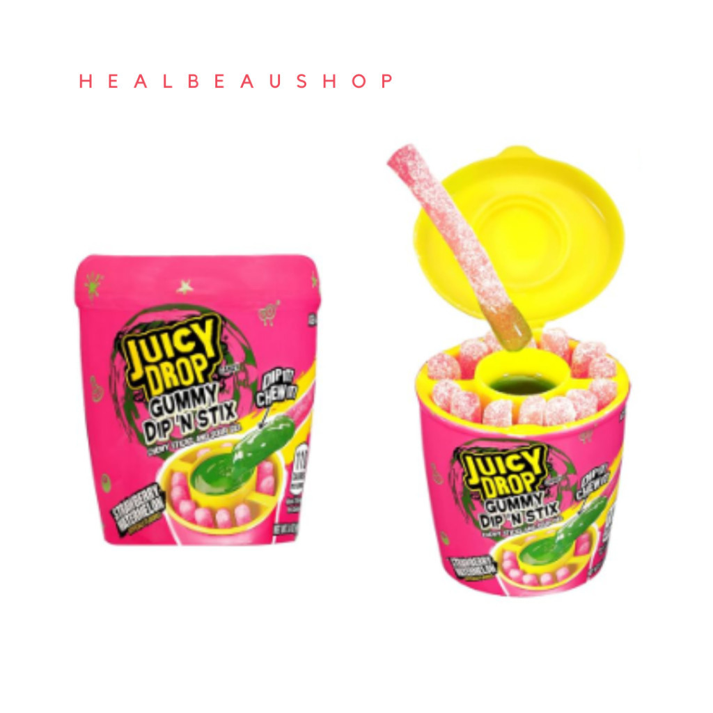 

Juicy Drop Dip 'N Stix Sweet Gummy Stis W/ Sour Dipping Gel USA