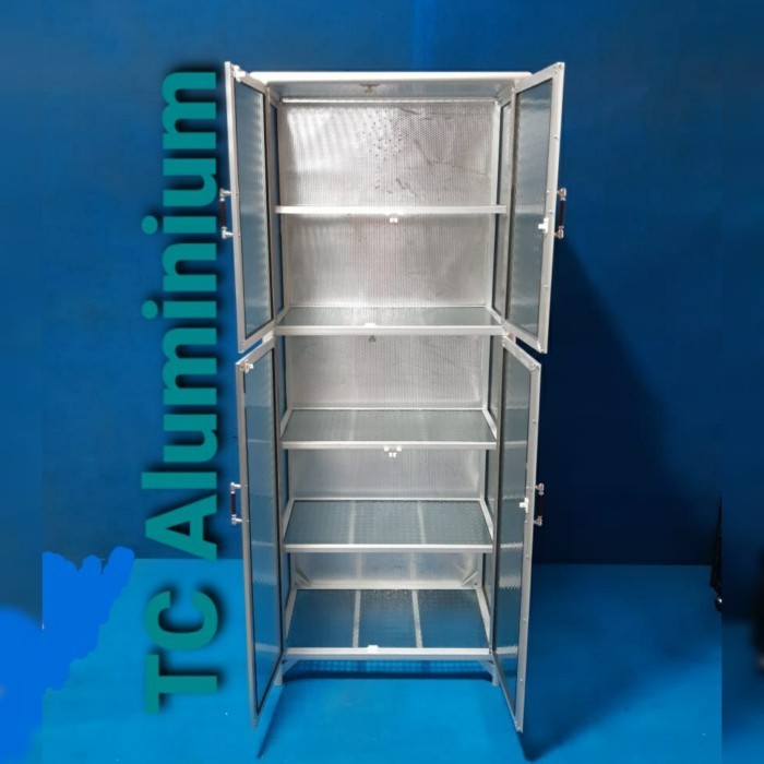 GRATIS ONGKIR LEMARI RAK SERBAGUNA 66X38X167 CM 5 SUSUN ALUMINIUM HOLLOW 20U CA