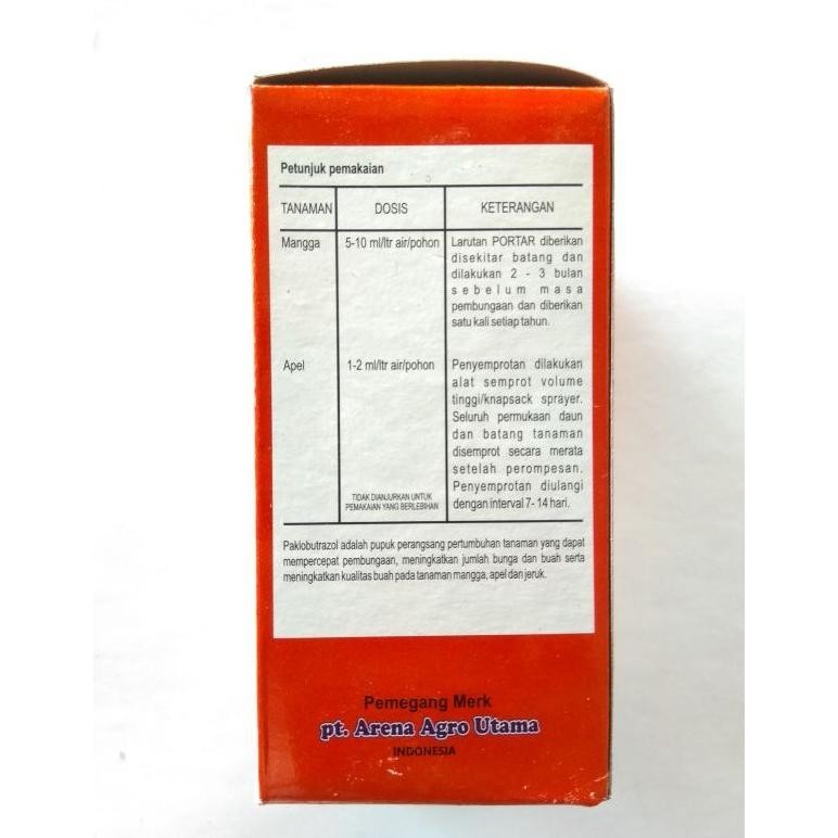 Gratis Ongkir Portar 250Sc 100Ml. Paclobutrazol, Zpt Perangsang Bunga & Buah Durian,Mangga,Kelengken