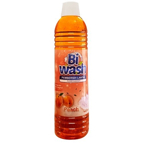 S13736 PEMBERSIH LANTAI BI WASH PEACH 800ML BOTOL MAJU BERSAMA (20251212)