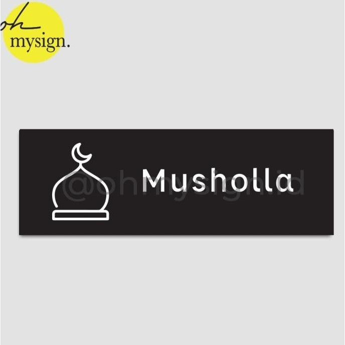 READY STOCK SIGN BOARD MUSHOLLA | SIGN AGE MUSHOLLA | SIGN MUSHOLLA 