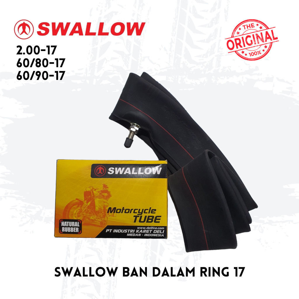 Swallow Ban Dalam Motor 2.00-17 60/80 60/90 Ring 17 Benen 200-17
